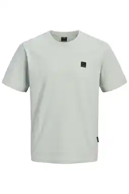 Wehkamp JACK & JONES CORE regular T-shirt met textuur lichtgroen aanbieding