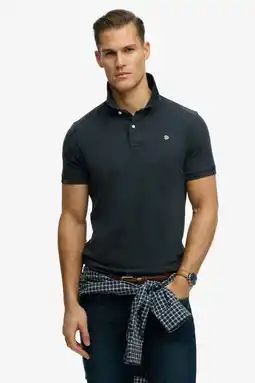 Wehkamp Superdry relaxed polo donkerblauw aanbieding