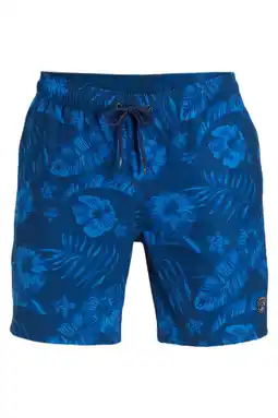 Wehkamp Falcon zwemshort Dray donkerblauw/blauw aanbieding