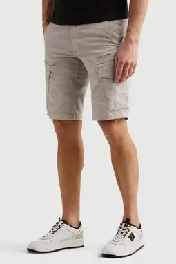 Wehkamp PME Legend tapered cargo short lichtgrijs aanbieding