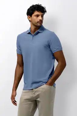 Wehkamp State of Art regular polo blauw aanbieding