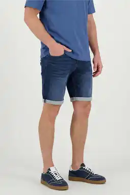 Wehkamp Cars slim fit denim short - dark used aanbieding