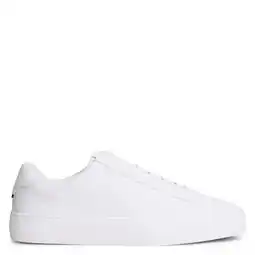 Wehkamp Tommy Hilfiger leren sneakers wit aanbieding