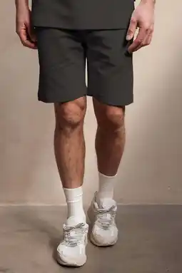 Wehkamp Kultivate Luxury regular sweatshort antraciet aanbieding