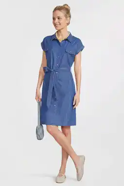 Wehkamp Anytime denim overhemdjurk medium blue aanbieding