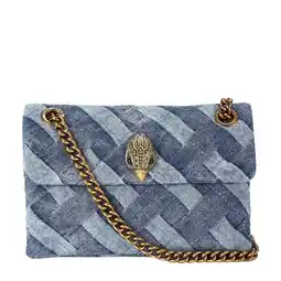 Wehkamp Kurt Geiger denim crossbody tas Mini Kensington blauw aanbieding