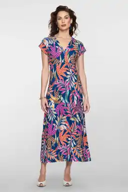 Wehkamp Geisha gebloemde midi jurk multi aanbieding
