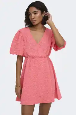 Wehkamp ONLY mini jurk - roze aanbieding