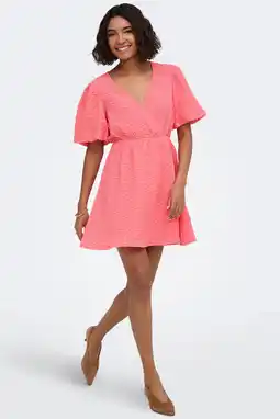 Wehkamp ONLY mini jurk - roze aanbieding