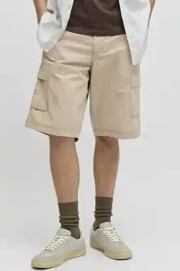 Wehkamp JJ REBEL JREBCORY relaxed regularwaist cargo short beige aanbieding