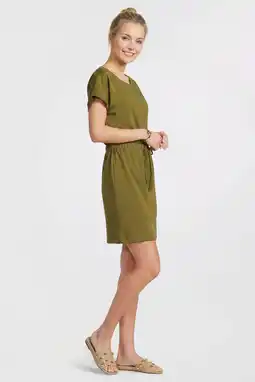 Wehkamp Anytime T-shirt jurk olijfgroen aanbieding