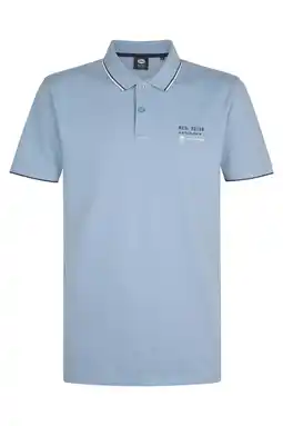 Wehkamp Petrol Industries regular polo blauw aanbieding