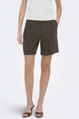 Wehkamp JDY wide leg casual short met plooien - donkerbruin aanbieding