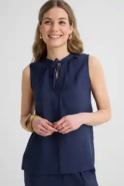 Wehkamp Anytime blousetop donkerblauw aanbieding