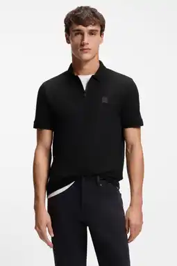 Wehkamp BOSS slim polo zwart aanbieding