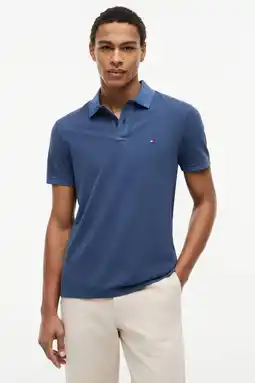 Wehkamp Tommy Hilfiger regular polo blauw aanbieding
