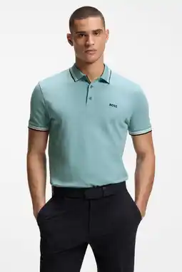 Wehkamp BOSS regular polo blauw aanbieding