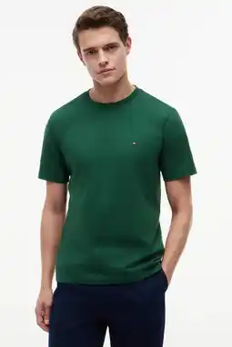 Wehkamp Tommy Hilfiger regular T-shirt donkergroen aanbieding