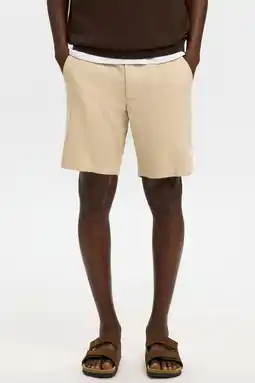 Wehkamp Selected SLHREGULAR-BRODY regularchino short met linnen beige aanbieding
