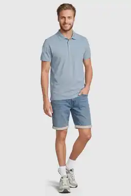 Wehkamp Anytime relaxed denim short lichtblauw aanbieding