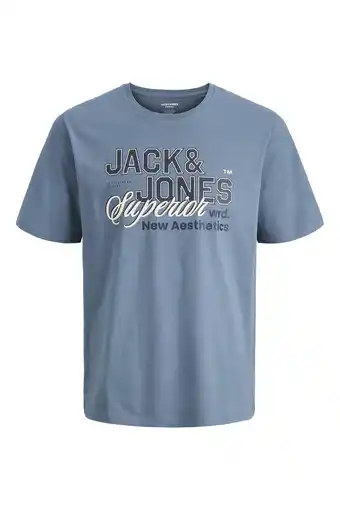 Wehkamp JACK & JONES ESSENTIALS regular T-shirt blauw aanbieding