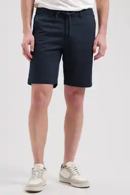 Wehkamp Dstrezzed Lancaster regular chino short donkerblauw aanbieding