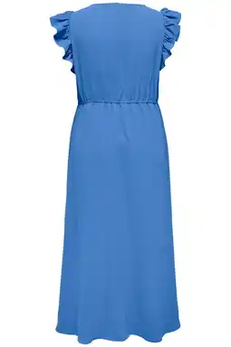 Wehkamp ONLY CARMAKOMA maxi jurk blauw aanbieding