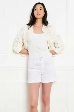 Wehkamp LOLALIZA denim regular lowwaist short ecru aanbieding