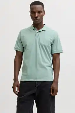 Wehkamp JACK & JONES ESSENTIALS slim polo groen aanbieding
