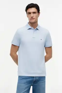 Wehkamp Tommy Hilfiger regular polo lichtblauw aanbieding