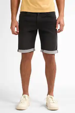 Wehkamp Petrol Industries denim slim short black stone aanbieding