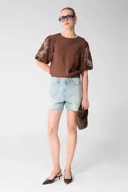 Wehkamp Shoeby cropped top bruin aanbieding
