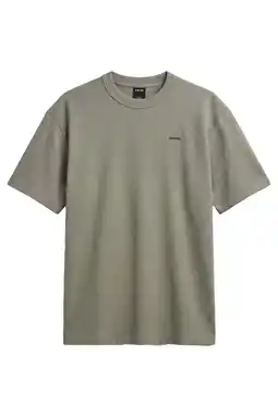 Wehkamp G-STAR relaxed fit T-shirt met wafel - groen aanbieding