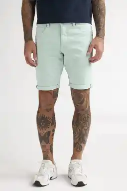Wehkamp Petrol Industries denim slim short cool mint aanbieding
