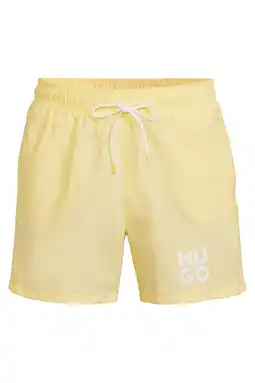 Wehkamp HUGO zwemshort Paolo geel aanbieding