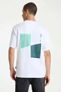Wehkamp CHASIN' relaxed T-shirt met backprint wit aanbieding
