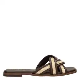 Wehkamp POSH by Poelman slippers bruin aanbieding
