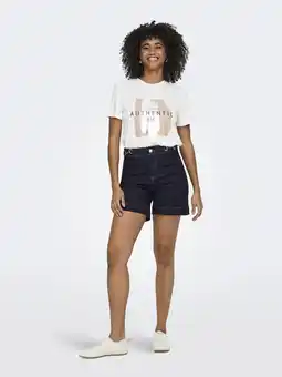 Wehkamp ONLY skinny highwaist casual short dark blue denim aanbieding