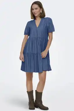 Wehkamp ONLY korte jurk blauw aanbieding