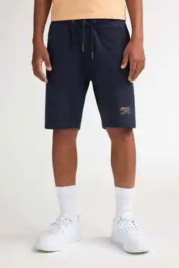 Wehkamp Petrol Industries regularwaist sweatshort donkerblauw aanbieding