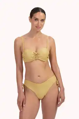 Wehkamp Cyell high waist Golden Hour bikinibroekje met lurex goud aanbieding