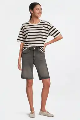Wehkamp Anytime relaxed denim short grijs aanbieding
