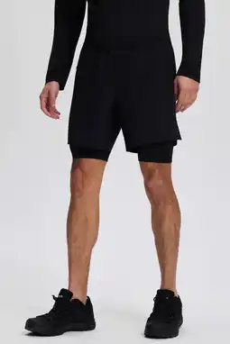 Wehkamp Rukka hardloopshort Maaninka 2-in-1 zwart aanbieding