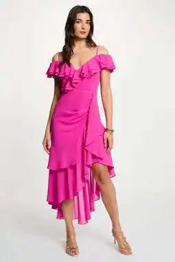 Wehkamp Morgan jurk fuchsia aanbieding