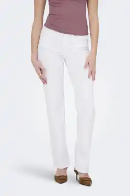 Wehkamp ONLY straight leg jeans wit aanbieding