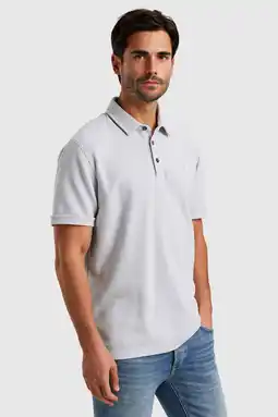 Wehkamp Cast Iron regular polo lichtblauw aanbieding