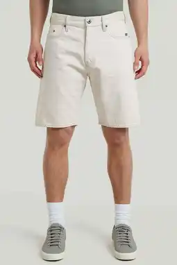 Wehkamp G-STAR Dakota regular fit denim short - ecru aanbieding