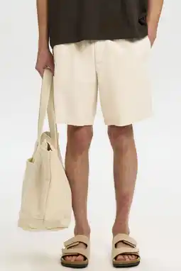 Wehkamp Selected regular linnen korte broek - beige aanbieding