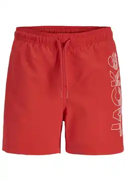 Wehkamp JACK & JONES JUNIOR zwemshort rood aanbieding