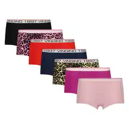 Wehkamp Vingino short - roze/zwart/rood (set van 7) aanbieding